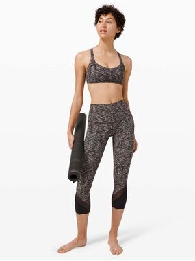 Lululemon Wunder Under Crop High-Rise Roll Down Scallop Luxtreme 23" size 10